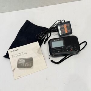 Sony ICD-LX30 Digital Voice Recorder Black w/ 2GB SD Card AC Adapter TESTED